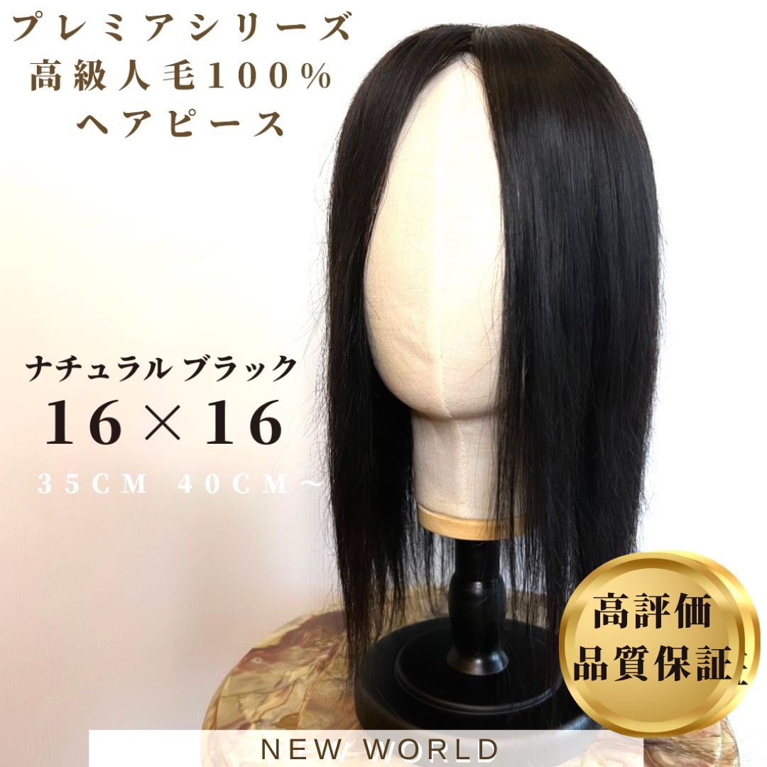 ☆プレミアシリーズ☆最新入荷新世界ヘアピース☆16*16総手植46～50cm-