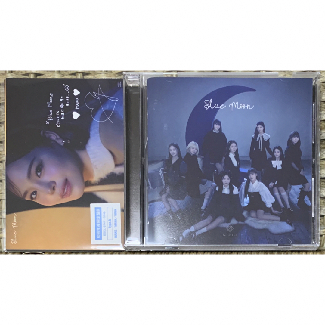 NiziU NiziU Blue Moon HMV 印字サイン マコ マヤ ニナ B盤の通販 by W's shop｜ニジューならラクマ