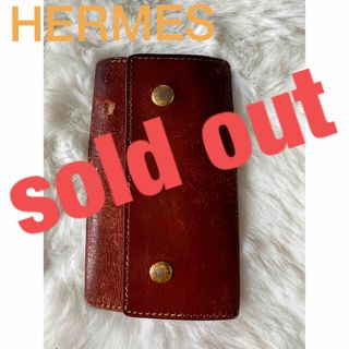 エルメス(Hermes)のエルメスHERMES  キーケース　4連　本皮革　カーフ　(キーケース)