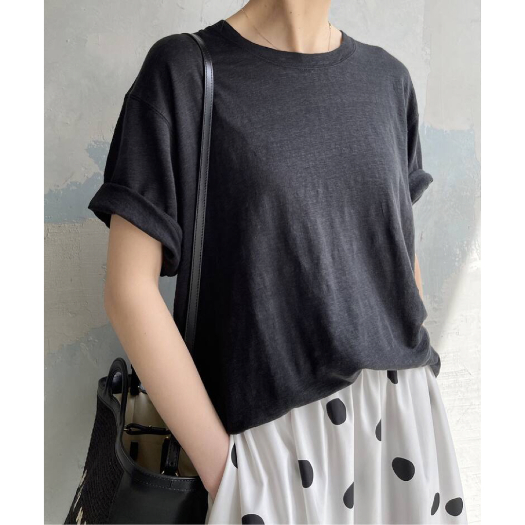 Spick & Span(スピックアンドスパン)のSpick & Span リネン天竺Tシャツ レディースのトップス(Tシャツ(半袖/袖なし))の商品写真