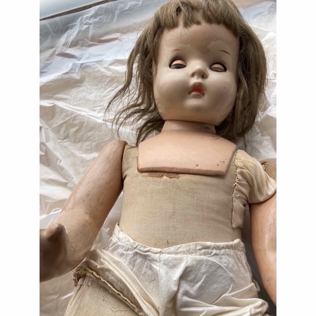 アンティーク人形   コンポジション ドール ハンドメイドのぬいぐるみ/人形(人形)の商品写真