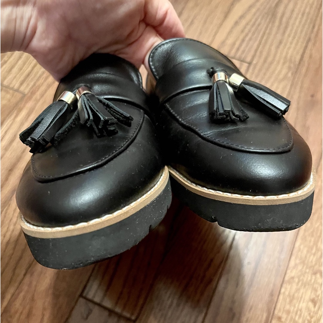 artemis by DIANA(アルテミスバイダイアナ)のダイアナ　ローファー　本革　ブラック レディースの靴/シューズ(ローファー/革靴)の商品写真
