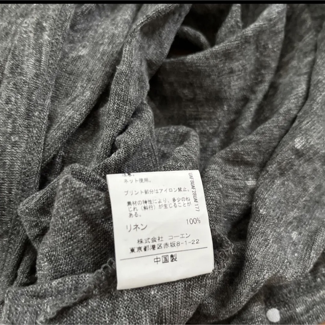 coen(コーエン)のリネン　ドットカットソー レディースのトップス(カットソー(半袖/袖なし))の商品写真