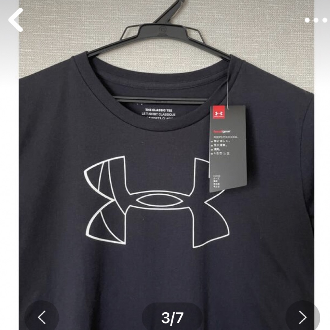 UNDER ARMOUR(アンダーアーマー)のアンダーアーマー　レディース　トップ　Ｔシャツ　M 黒　トレーニング レディースのトップス(Tシャツ(半袖/袖なし))の商品写真