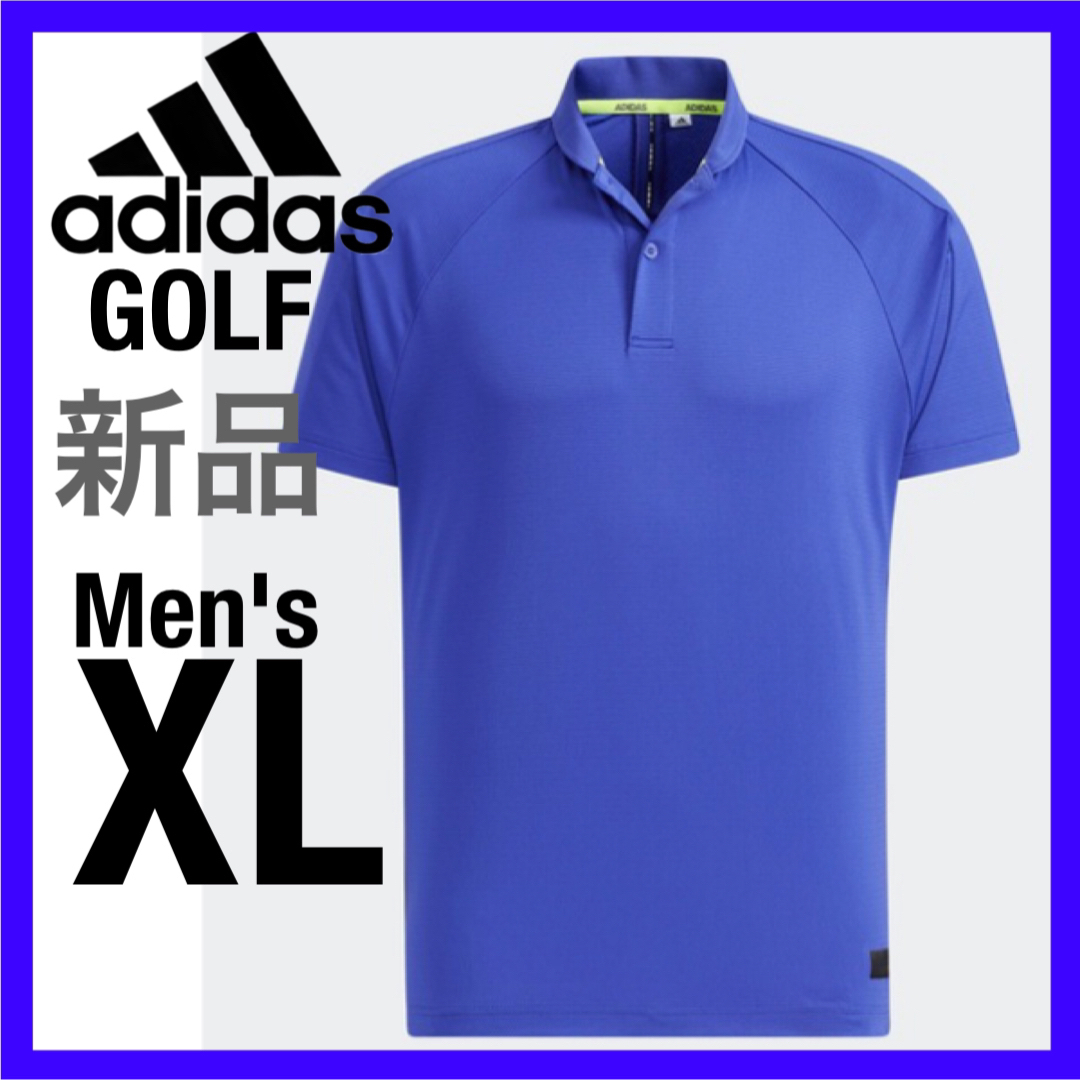 adidas(アディダス)のadidas ゴルフポロシャツ 半袖ポロシャツ ゴルフウェア ドライシャツ XL スポーツ/アウトドアのゴルフ(ウエア)の商品写真