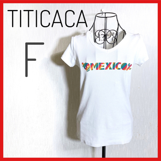 チチカカ(titicaca)の【TITICACA】チチカカ　プリント　Tシャツ　オフホワイト　フリーサイズ(Tシャツ(半袖/袖なし))