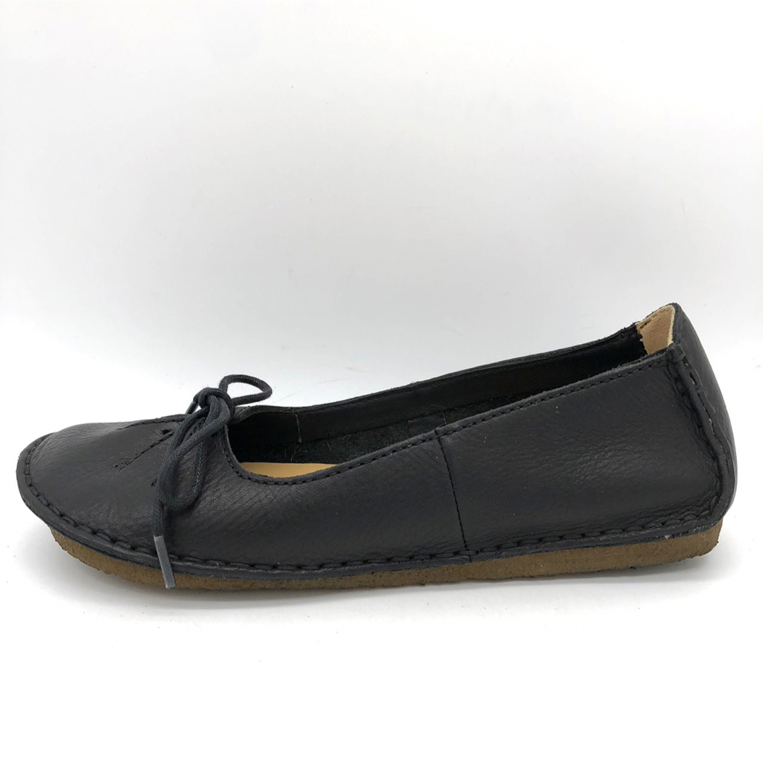 幻想的 〈美品〉Clarks ORIGINALS【23cm】フラットシューズ 黒