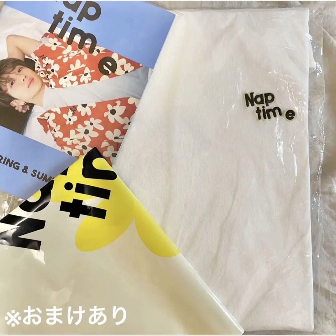 公式販促 Naptime 23 ss フラワープリントT-SHIRTS 白 Sサイズ