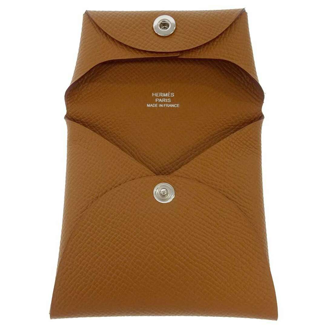 エルメス コインケース バスティア ゴールド/シルバー金具 ヴォー
