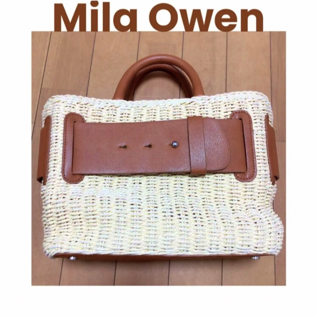 Mila Owen ミラオーウェン カゴバッグ ブラウン | フリマアプリ ラクマ