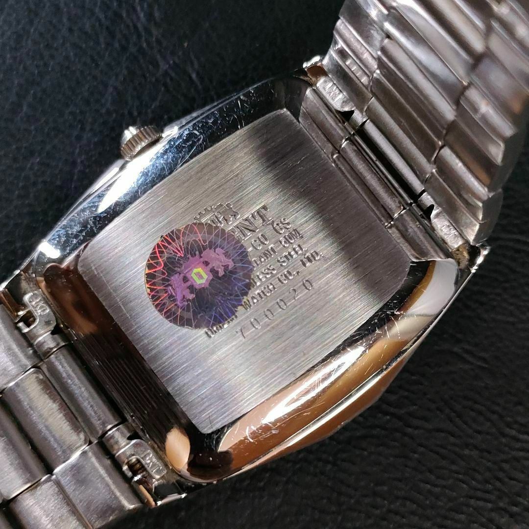 ORIENT - 希少 美品【稼働品】ORIENT オリエント ブルー シルバー