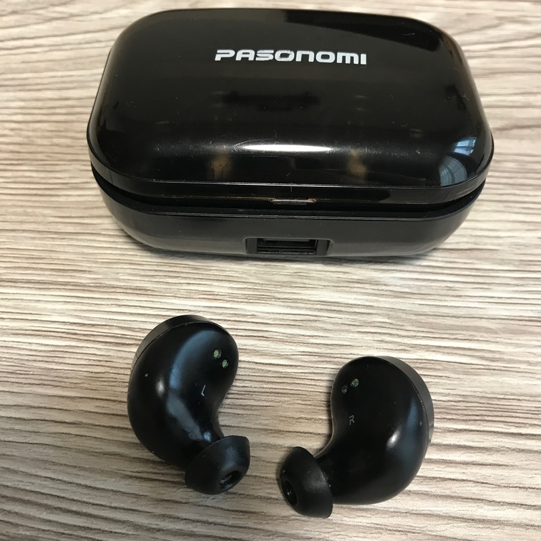 【Pasonomi】ワイヤレスイヤホン スマホ/家電/カメラのオーディオ機器(ヘッドフォン/イヤフォン)の商品写真