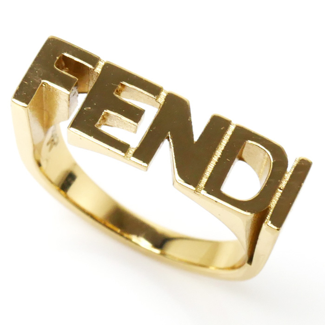 FENDI フェンディ 真鍮 ロゴ レタリング リング・指輪 7AJ272 B08F0CFK 22号 6.9g ブラス ユニセックス