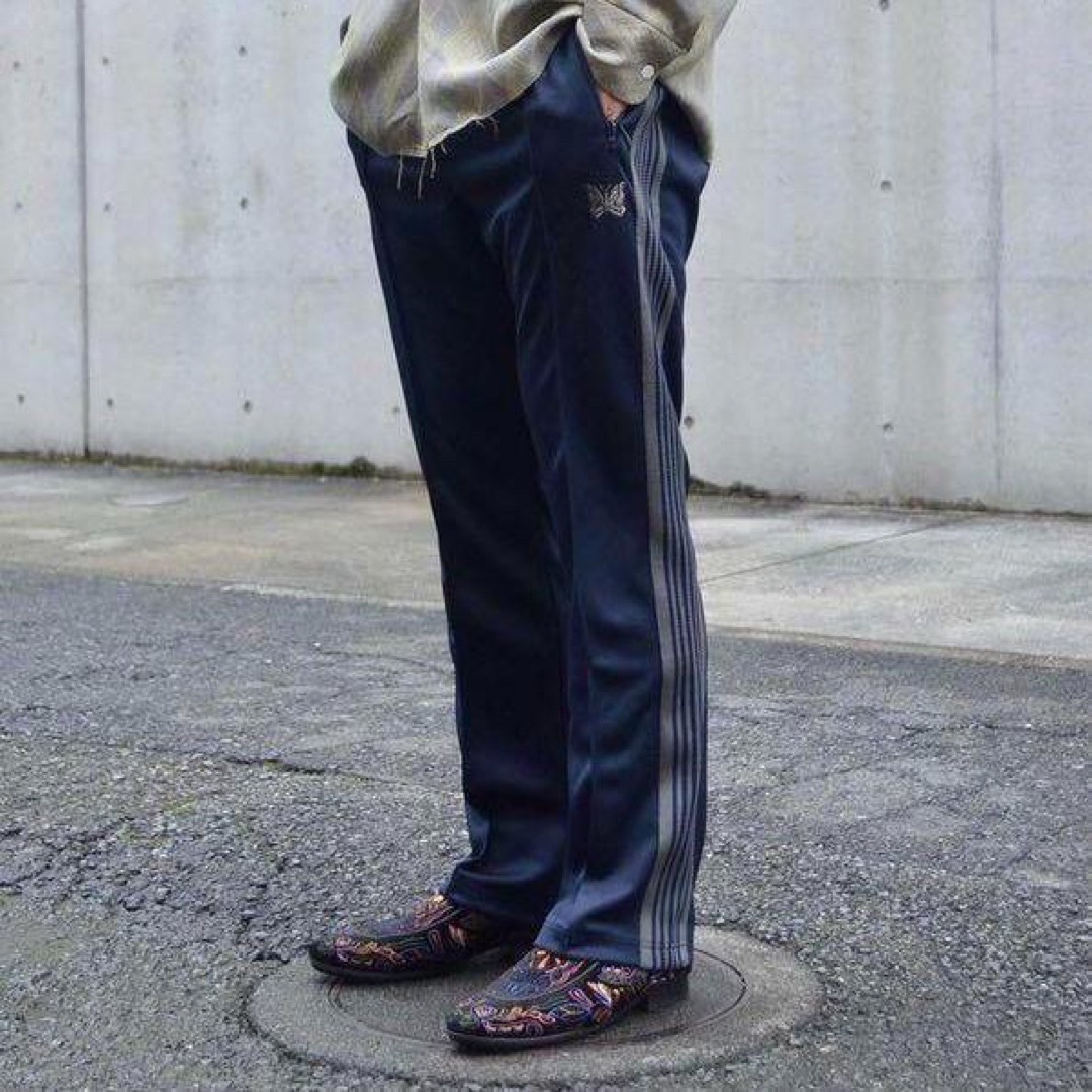 Needles トラックパンツ ネイビー ニードルス M | tradexautomotive.com