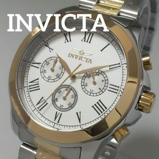 インビクタ(INVICTA)のホワイト/ゴールド【新品】インビクタスペシャリティ腕時計 メンズ クォーツ(腕時計(アナログ))