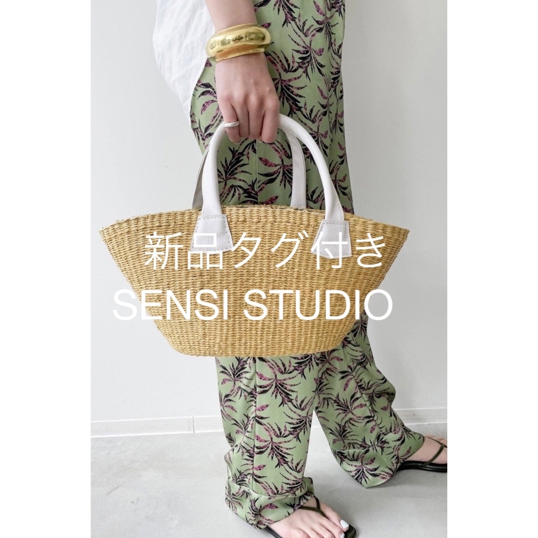 sensistudio トート ストロー バッグ