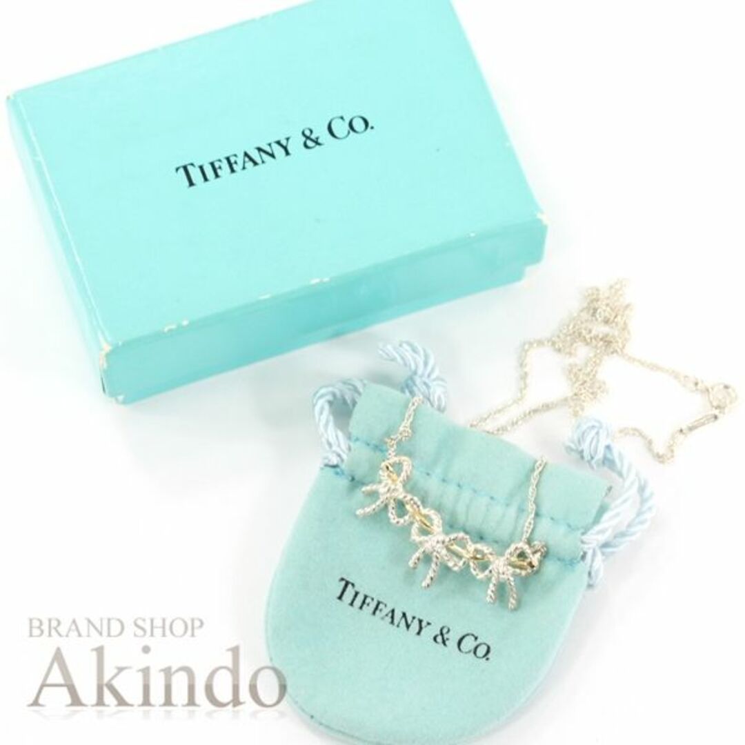 Tiffany & Co. - ティファニー トリプル リボン ネックレス K18YG