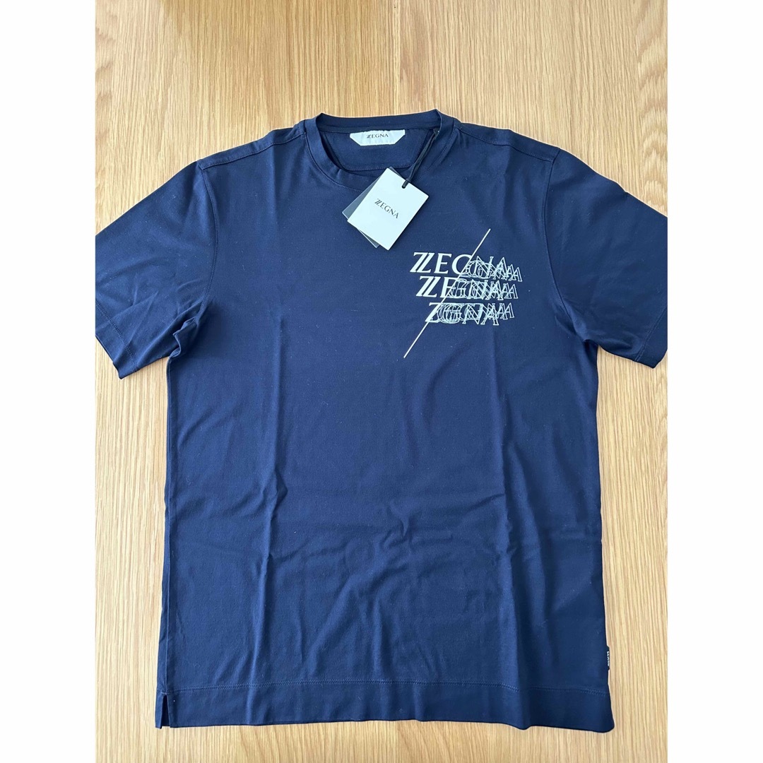 Tシャツ【新品未使用】エルメネジルド・ゼニア　ネイビー　Tシャツ　日本Mサイズ