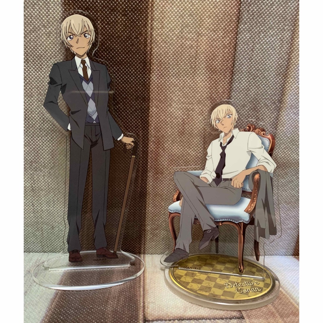 名探偵コナン 安室透/降谷零【2点セット】アクリルスタンド 椅子ver.&立ち姿 | フリマアプリ ラクマ