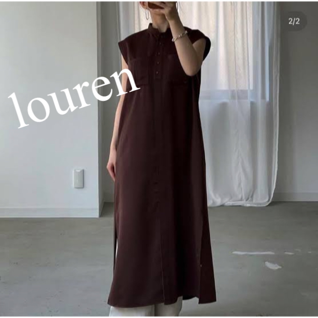 TODAYFUL - 美品 louren ローレン ロングワンピース ジレ サテン 人気