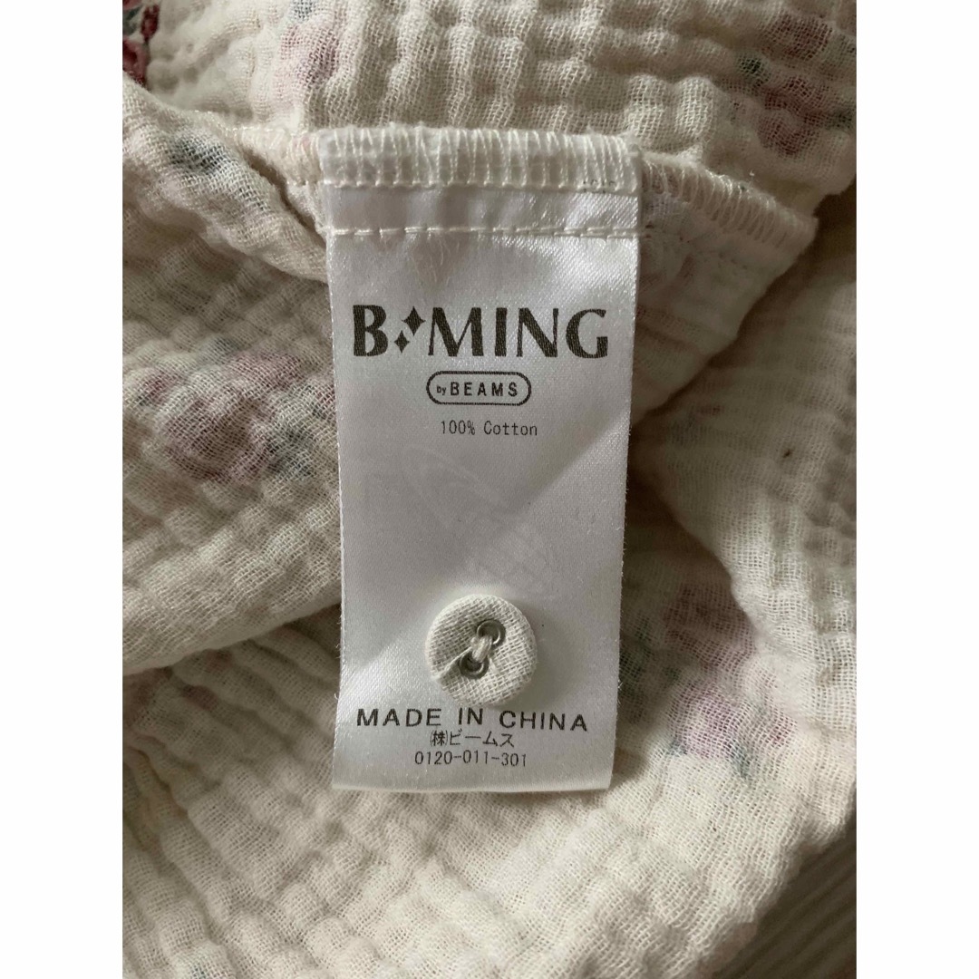 B:MING by BEAMS / 花柄 Wダブルガーゼ ワンピース 120cm キッズ/ベビー/マタニティのキッズ服女の子用(90cm~)(ワンピース)の商品写真