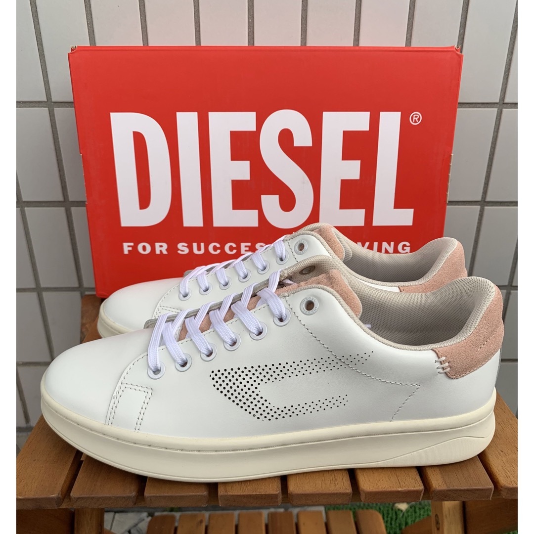 単品購入可 新品 DIESEL スニーカー 26㎝ ディーゼル レザー シューズ