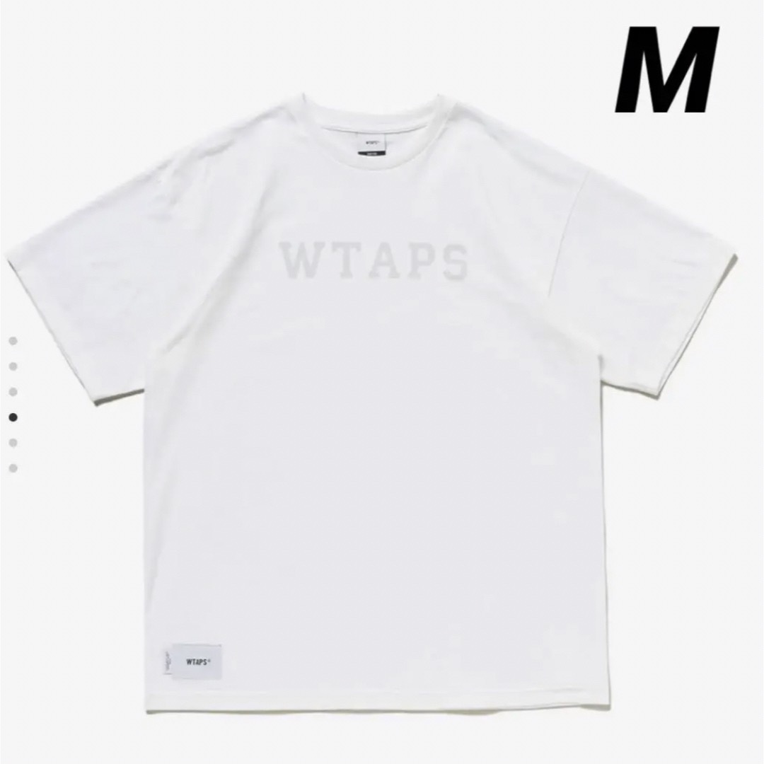 WTAPS ダブルタップス カレッジ ロゴ Tシャツ M ホワイト | cao.com.ec