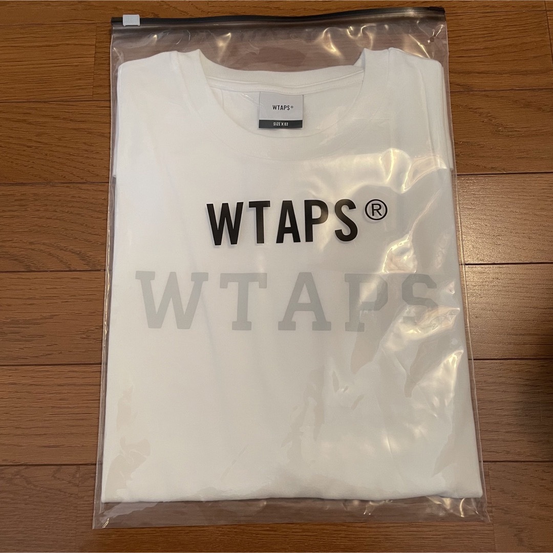 W)taps(ダブルタップス)のWTAPS  ダブルタップス カレッジ ロゴ Tシャツ M ホワイト メンズのトップス(Tシャツ/カットソー(半袖/袖なし))の商品写真