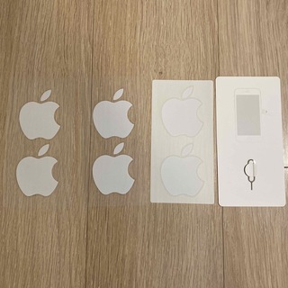 アップル(Apple)のAppleシール×3 &simピンセット(ノベルティグッズ)