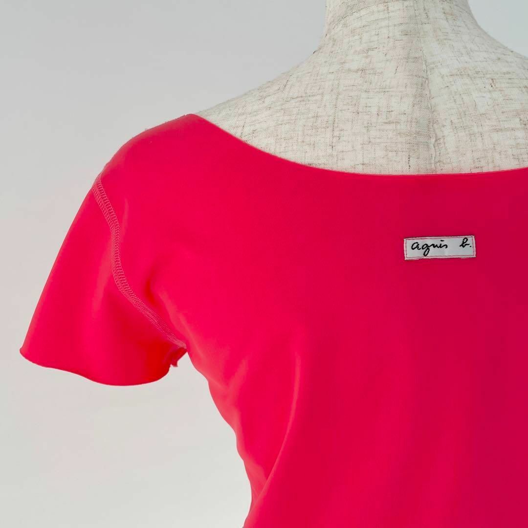 agnes b.(アニエスベー)のagnes b. アニエスベー プルオーバー 軽量 さらさら ピンク 2 M レディースのトップス(シャツ/ブラウス(半袖/袖なし))の商品写真