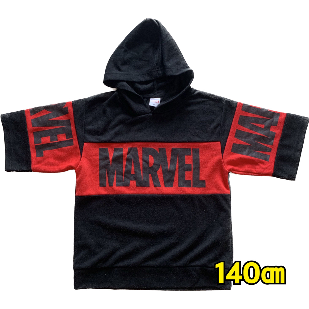 MARVEL(マーベル)の[140㎝]MARVEL_半袖パーカー キッズ/ベビー/マタニティのキッズ服男の子用(90cm~)(Tシャツ/カットソー)の商品写真