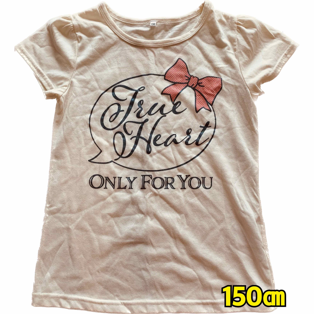 [150㎝]半袖プリントTシャツ キッズ/ベビー/マタニティのキッズ服女の子用(90cm~)(Tシャツ/カットソー)の商品写真