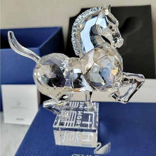 スワロフスキー(SWAROVSKI)のスワロフスキー『Zodiac Horse』十二支  干支  馬  箱付き  美品(置物)