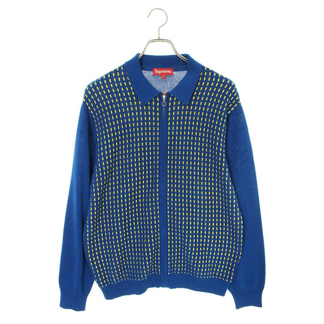 シュプリーム 18SS Dashes Zip Up Knit Polo ジップアップニットポロ ...