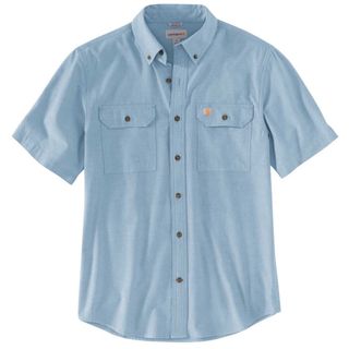 カーハート(carhartt)のカーハート　シャンブレー　半袖　シャツ　ブルー　S　●新品　Carhartt(シャツ)