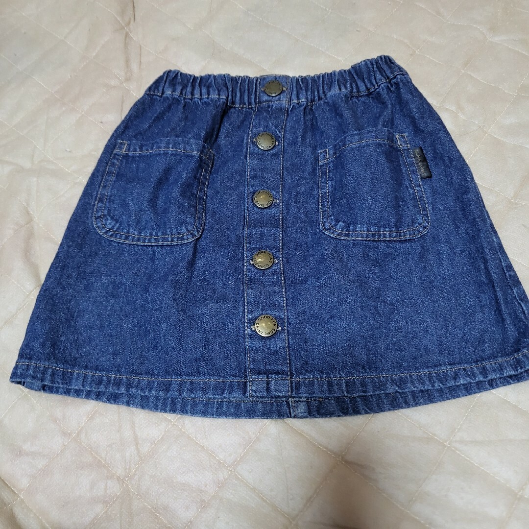 デニムスカート120cm キッズ/ベビー/マタニティのキッズ服女の子用(90cm~)(スカート)の商品写真