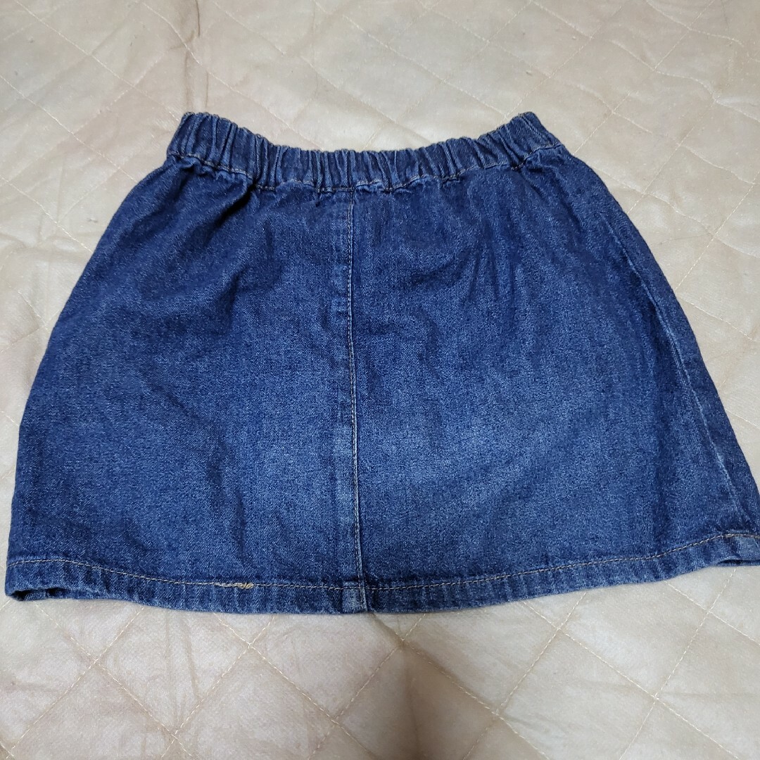 デニムスカート120cm キッズ/ベビー/マタニティのキッズ服女の子用(90cm~)(スカート)の商品写真