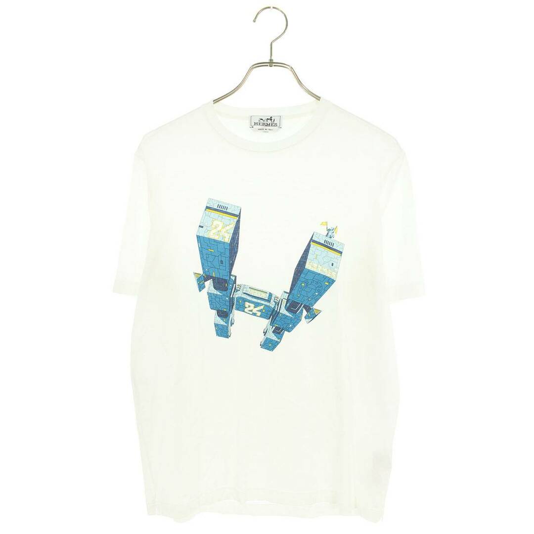 エルメス  IMPRIME HERMES ODYSEE 宇宙船HロゴTシャツ  メンズ XS