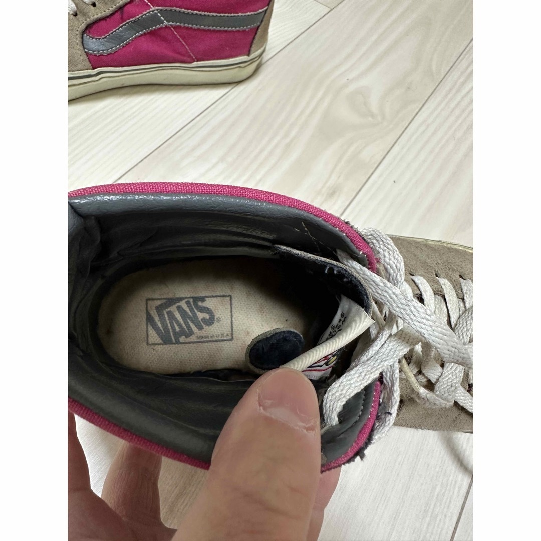 VANS(ヴァンズ)の９０s バンズ　SK8-HI    ピンクmade  in  ＵＳＡ メンズの靴/シューズ(スニーカー)の商品写真