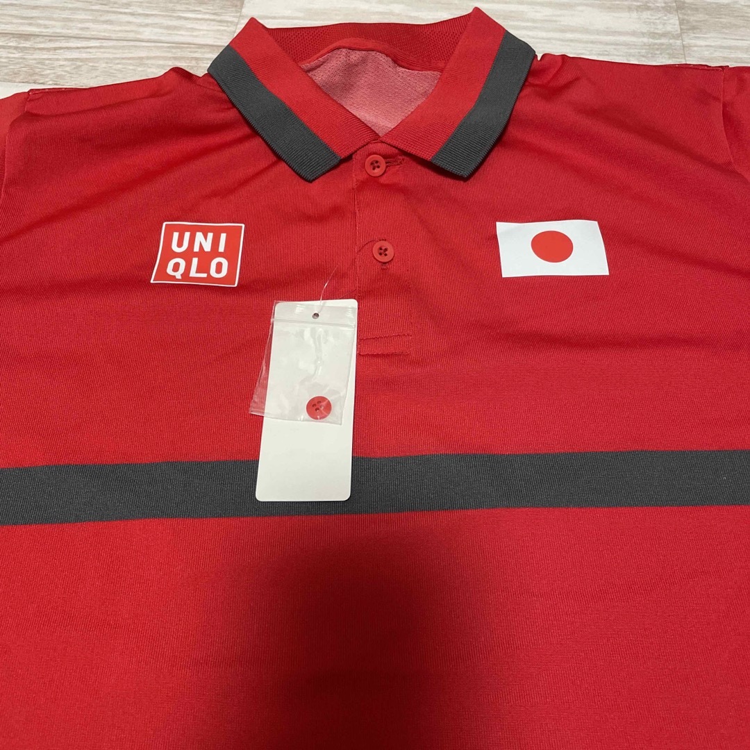 UNIQLO(ユニクロ)のユニクロ　ドライポロシャツ　錦織圭　テニス　日本代表 スポーツ/アウトドアのテニス(ウェア)の商品写真