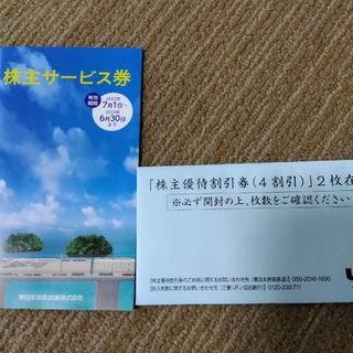 JR東日本株主優待割引券　2枚&株主サービス券(その他)