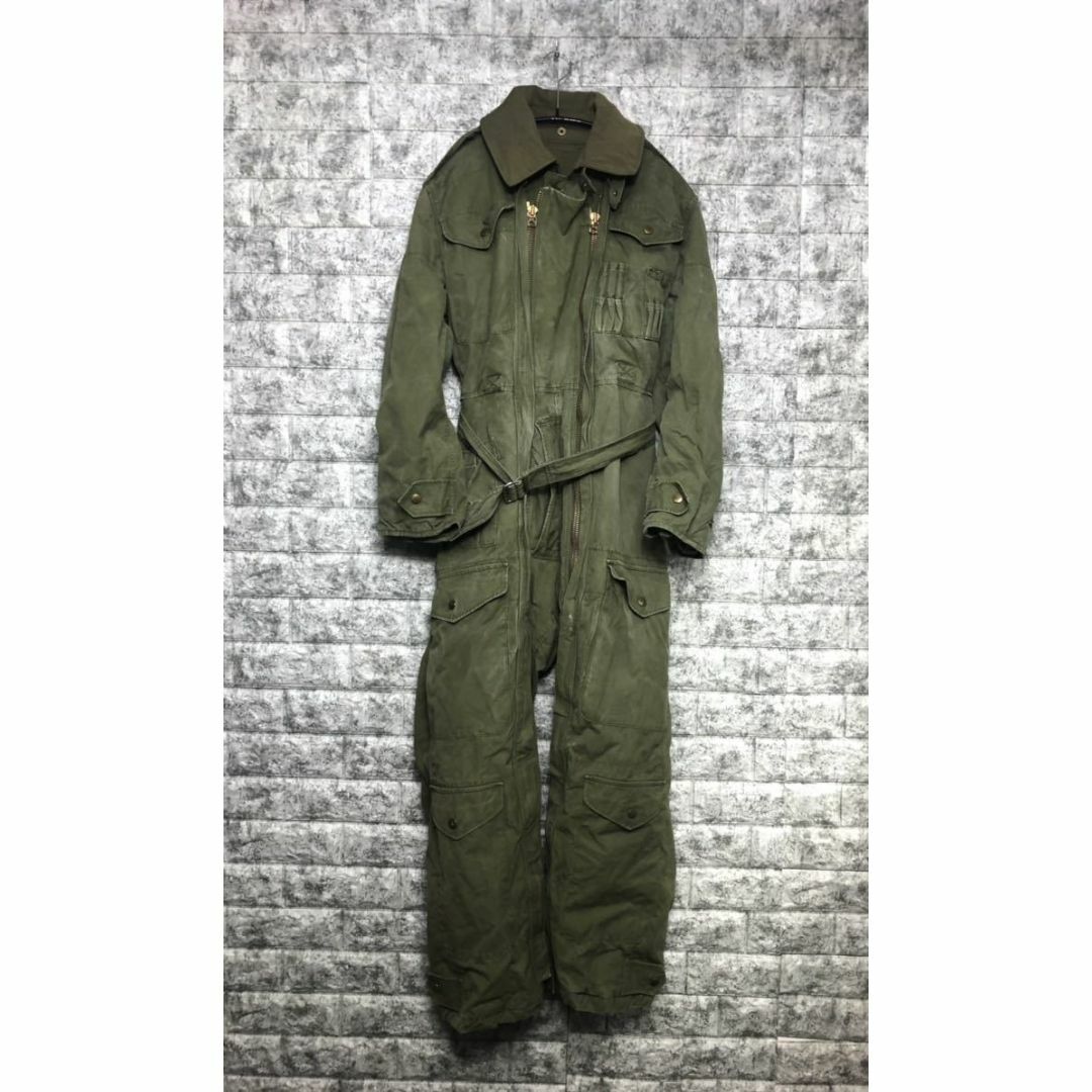 貴重 美品 1960s オーストラリア軍 実物 タンカーススーツ ミリタリーツナサロペット/オーバーオール