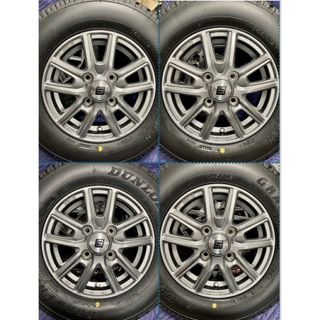DUNLOP - 51軽トラ箱バン用145R126PR新品タイヤ4本と中古美品ホイール ...
