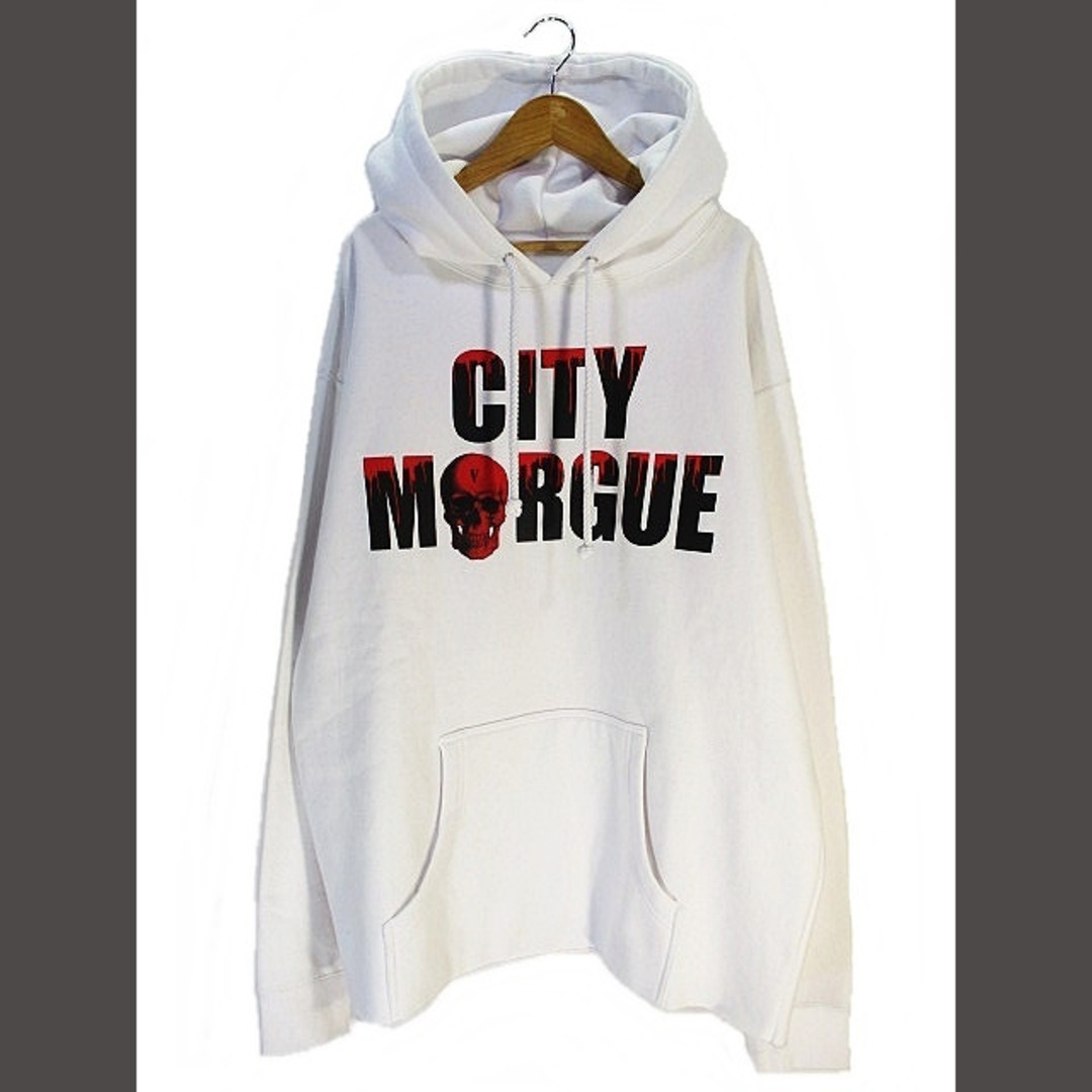 美品 Vlone x City Morgue パーカー オーバーサイズ L