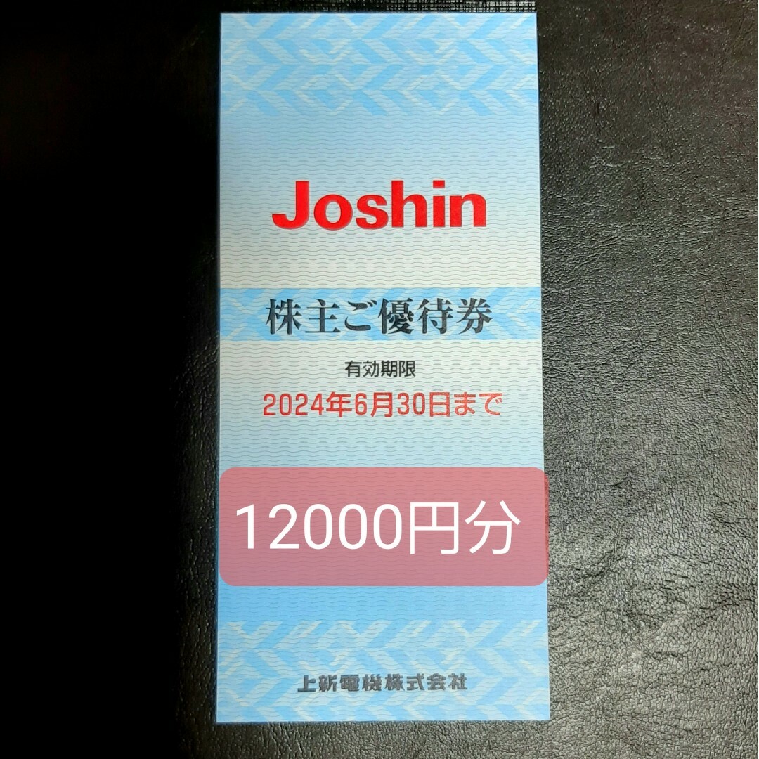 上新電機　Joshin 　ジョーシン　株主優待　12000円分