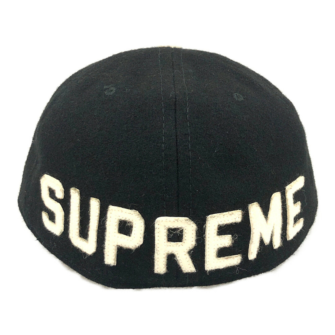 帽子SUPREME シュプリーム EBBETS FIELD FLANNELS ロゴ キャップ 黒 サイズ7 3/8 正規品 / 31203