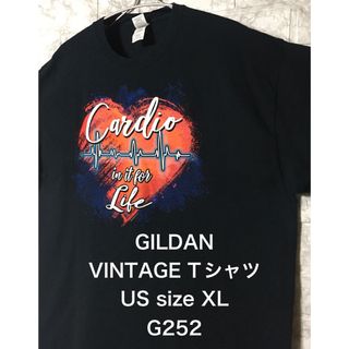 ギルタン(GILDAN)の【レア】US古着 ビッグサイズ XL size GILDAN Tシャツ ブラック(Tシャツ/カットソー(半袖/袖なし))