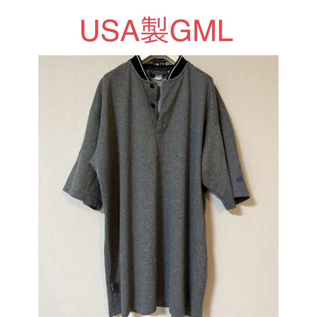 FUBU(フブ)のUSA製 GML ヘンリーネック ポロシャツ Tシャツ カットソー ヒップホップ メンズのトップス(Tシャツ/カットソー(半袖/袖なし))の商品写真