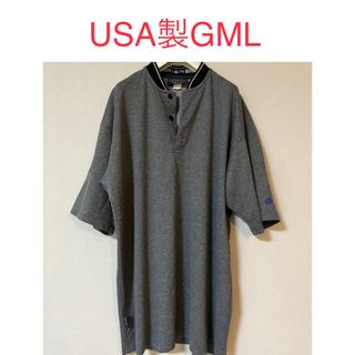 フブ(FUBU)のUSA製 GML ヘンリーネック ポロシャツ Tシャツ カットソー ヒップホップ(Tシャツ/カットソー(半袖/袖なし))