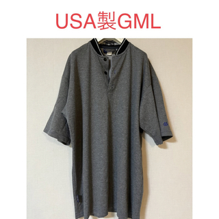 フブ(FUBU)のUSA製 GML ヘンリーネック ポロシャツ Tシャツ カットソー ヒップホップ(Tシャツ/カットソー(半袖/袖なし))